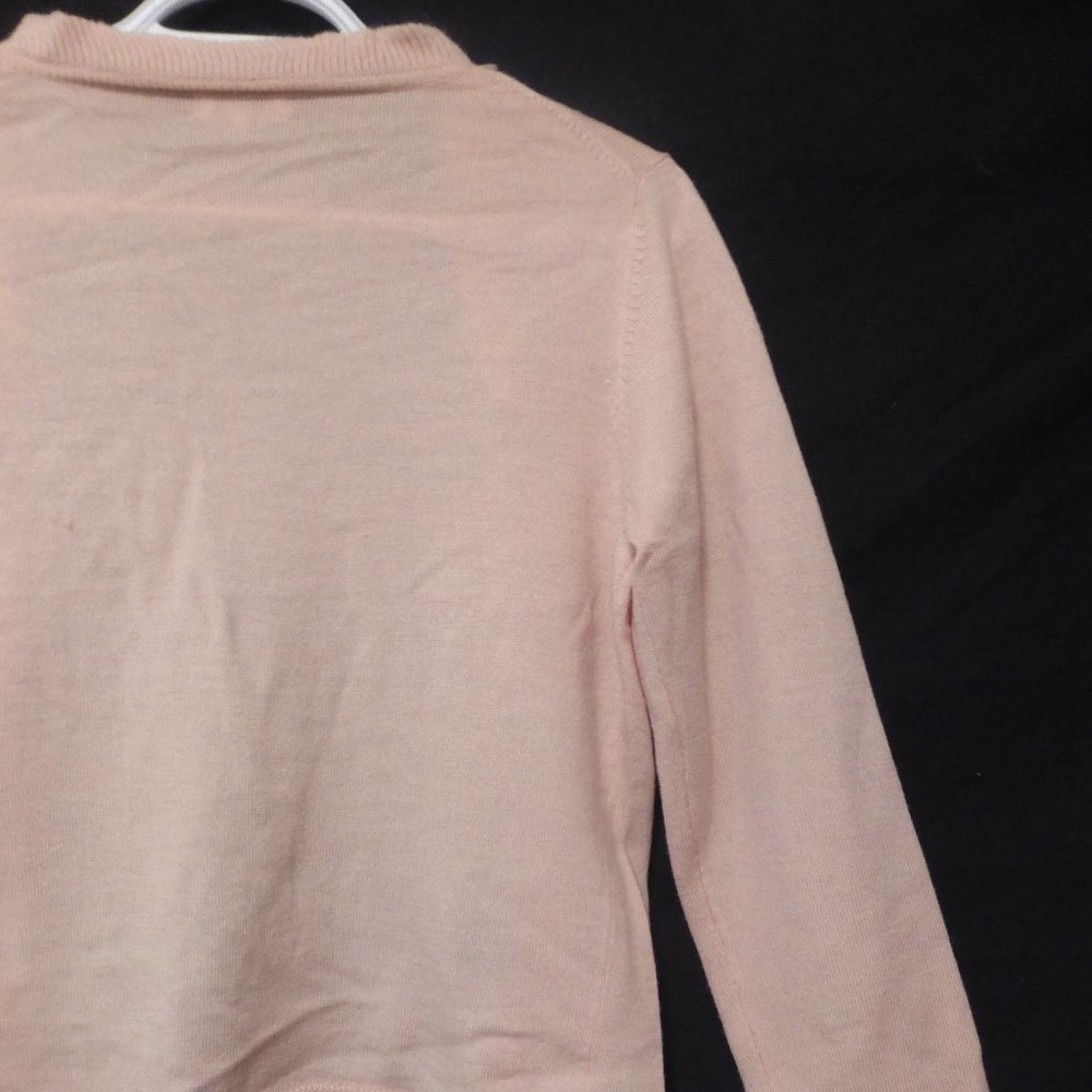 Women's Pink Ruffled Cardigan - Picture 7 of 9